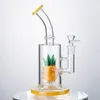 Partihandel Pineapple Hookahs Glas Bong Oil Rigs Vattenrör n Hål Percolator Duschhuvud 14.5 Kvinna Joint WP2196