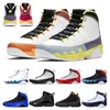 mens basketball shoes 9s jumpman 9 Change The World University Racer Blue Multi Color gym red UNC trainers outdoor sports sneaker ourdoor