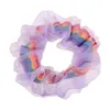 newhair ring regenboog net garen haarbanden thuis textiel meisjes kleurrijke scrunchies hoofdband elastische hoofddeksels scrunchy are5338