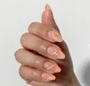 Nail Art Kitleri 24 adet / kutu Renkli Graffiti Badem Yanlış Çiviler Giyilebilir Yapay Sahte Tam Kapak İpuçları Manikür Aracı