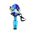 FDA Silicone Máscaras de Gás de Água Bongo Tabaco Hookah Shisha Tubulação de Água Colorida Máscaras de Silicone de Silicone Acrílico Bongo FDA Máscaras De Gás De Silicone B