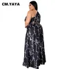 CMYAYA Tallas grandes XL-4XL Chándal Conjunto de mujer Un hombro Crop Top Pantalones rectos Conjunto Chándal activo Conjunto de dos piezas 210331