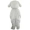 Halloween White Dog Mascot Costume Top Quality Cartoon Anime theme character Adult Size Christmas Carnival Birthday Party Fancy Dress