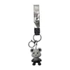 Kerstspeelgoed Cartoon Resin Chameleon Bear Keychain Leuke trend tas hanger auto accessoires kleine geschenken 8385019