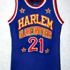 Nikivip Harlem Globetrotter Kevin Special K Daley # 21 Maglia da basket retrò da uomo Cucita personalizzata Numero Nome Maglie