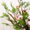 100cm Artificial Tree Plants Pine Set Welcome Pot Vase Wall Hanging Grass Vine Fake Flexible Flower Party Home Wedding Decor 210624