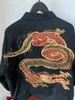 Men's Jackets 18fw work robe embroidered dragon pattern Chinese style plus cotton jacket