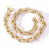 Мужская мода ожерелье в стиле хип-хоп 13 мм 16-24 дюйма из желтого белого золота с покрытием Bling Micro Setting CZ O-цепь ожерелье браслет ювелирные изделия Gif3017