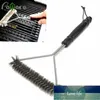 Tools Non-stick Barbecue Grill Brush Stainless Steel Wire Bristles Cleaning Brushes With Handle Durable Cooking BBQ Sale