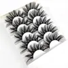 5 pairs Eyelashes 3D Mink Lashes 20MM Fluffy Soft Wispy Volume Thick long Cross False Cils Eye Lash Reusable Eyelash