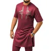 Ethnic Clothing Africa Fashion Mens T-shirts Hip Hop African Dresses Clothes Dashiki Robe Africaine (without Pant Only Shirt )