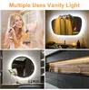 Le miroir de courtoisie allume les modules LED Ultra lumineux de Style Hollywood ampoules de contrôle à intensité variable tactile USB pour la salle de bain de Table de maquillage