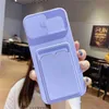 Camera protective card slot tpu phone cases for iPhone 12 11 pro promax X XS Max 7 8 Plus case cover