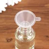 Mini Plastic Small Funnels Perfume Liquid Essential Oil Filling Transparent Funnel Kitchen Bar Dining Tool ZZE6029