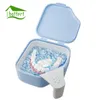 Storage Boxes & Bins Baffect High Quality Box Denture Bath Case Dental False Teeth With Handle Net Container