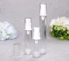 5 ml / 10 ml / 15 ml clear fles lege reizen draagbare navulbare plastic airless vacuüm pomp flacon-pers container voor essence cleanser emulsie