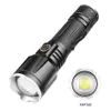 XHP160 Recarregável LED Lanterna Usb Torch Light Poderoso Flash tático 26650 Bright Waterproof Mão de Zoom