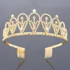 Klipsy do włosów Barrettes Wedding Crown Bridal Biżuter