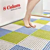 Tapis de bain créatif tapis de salle de bain ensemble maille en plastique souple antidérapant Massage des pieds 8 couleurs pour choisir combinaison gratuite 211109