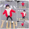 baby Girls Outerwear hoodies Winter Boys Cotton Thick Down Coats For Children Casual Warm Hooded Jackets Kids Clothes 210916