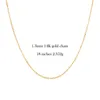 14k gold diamond cut necklace