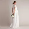 Elegans Lace Maternity Photo Dress Sexig Fancy Graviditet Klänningar Fotografi Props Maxi Gown Kläder för gravida Kvinnor Skjut Y0924