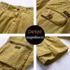 Spring Summer Men Cargo Shorts Cotton Relaxed Fit Breeches Bermuda Casual Pants Clothing Social 210713