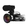 Ankomst Video Kamerakameror för YouTube 4K 56mp Touch Screen Night Vision HD-inspelare WiFi Digital