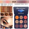 Ombretto Moda Ombretto Palette 9 Colori Durata Impermeabile Glitter Perlescente Occhi Opachi Make Up Pigmento Cosmetici TSLM1