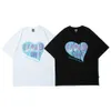 Hip Hop Streetwear Oversize Tshirt Puzzle Heart Print T Shirt Men Harajuku Cotton Casual T-Shirt Summer Short Sleeve Tops 210601