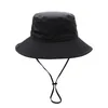 Mannen Fisherman Hat Outdoor Vissen Basin Caps Zonnebrandcrème UV Ademend Sunshade Hoeden Lente Zomer Wide Brim Cap HHC7579