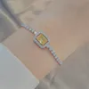 Choucong Marke Einfache Modeschmuck Ins Hochzeit Armbänder 18 Karat Roségold Füllen Weiß Princess Cut 5A Kubikzircon Einstellbar Women239t