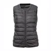 Kvinnors västar 6xl 7xl stor storlek Waistcoat Warm Vest Ultra Light Down Women Portable Sleeveless Winter Liner Stra22