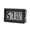 Aggiornato il termometro digitale Embedded LCD Igrometro Temperatura Tester Tester Frigorifero Frigorifero Congelatore Monitor Black White Color