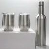 Sublimations-Wein-Geschenkset, Edelstahl-Weinflaschen-Set, 17-Unzen-Weinflasche mit zwei 12-Unzen-Gläsern, bestes Geschenkset, Seeschiff DAJ277