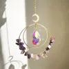 Dekorativa Objekt Figuriner Sun Catcher Crystal Prism Vägg Hängande Boho Décor Julklappar Bil Pendent Tillbehör Ornament Fönstret GA