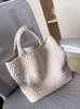 أكياس HBP التسوق النسخة الكورية من الأزياء المنسوجة حقيبة كبيرة السعة كبيرة السعة Ladiesbag Beach Bucket