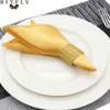 50Pcs 30cm Table Napkins Cloth Square Satin Fabric Napkin Pocket Handkerchief for Wedding Birthday Home Party Hotel Gold White