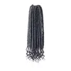 Bulbos de cabelo Trança Africana Curly Tranças 16 20 polegadas Crochet Dreadlocks Extensões Wave Penteado Black Brown Blond Color