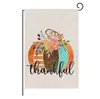 47 * 32 cm Ringraziamento Banner Bandiere Lino Autunno Giardino Bandiera Ciao autunno motivo a doppia faccia 27 stile ZZF14195