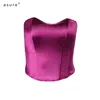 Slimming Corset Top Waist Trainer Binder Chest Steampunk Flat Belly Sheath Bustier Femme Sexy Body Shapewear Gothic 22619P 210712