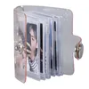Mini fotoalbum Nyckelringar Små Instant Picture Albums Pendant ID Pictures Storage Interstitial Pocket Keyring Lover Memory Gift