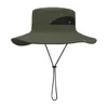 Chapeaux d'extérieur pour hommes, chapeau de soleil respirant, casquette de pêche, large avant-toit, anti-uv, plage, baril pour femmes, randonnée d'été, Camping