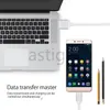 1,5m Micro USB-typ-C Telefonkablar V8 Nylon Kabelladdare Synkronisera Data Laddningsladd för Android Cellphone Present utan paket