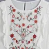 Za Dress Femmes Chic Mode Fleur Broderie Midi Vintage À Manches Longues O Cou Femme es Vestidos Mujer 210531