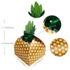Opakowanie na prezenty 48pcs ananas Favors Pudełka 3D duże prezenty na hawajskie dekoracje imprez tropikalnych luau suppie