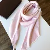 2021 Square Scarf Oversize Classic Check Shawls Scarves For Men and Women Designer Kerchiefs luxurys Gold silver thread plaid Shaw3501402