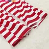 Family Matching Outfit Clothes Christmas Pajamas Set Mom and Daughter Full Sleeve Red White Green Stripes Sleepwear 210713