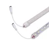 LED bar ışık 12 V DC 50 cm 5050 sert şerit alüminyum led ışıkları tüp sert lamba sıcak beyaz kırmızı yeşil mavi pembe