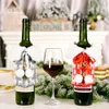 Capa de garrafa de vinho de suéter de Natal champanhe casaco de xmas decorações de festa de casa mesa de jantar ornamentos xbjk2108